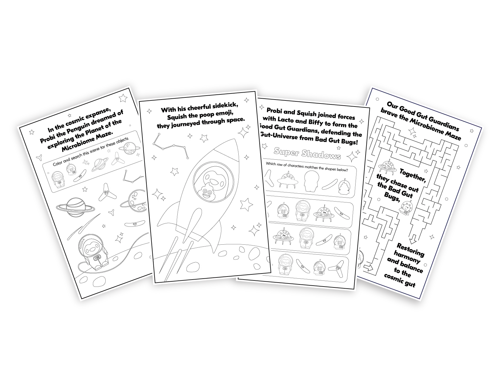 Gut Galaxy Kids Coloring and Activity Book - Image 3